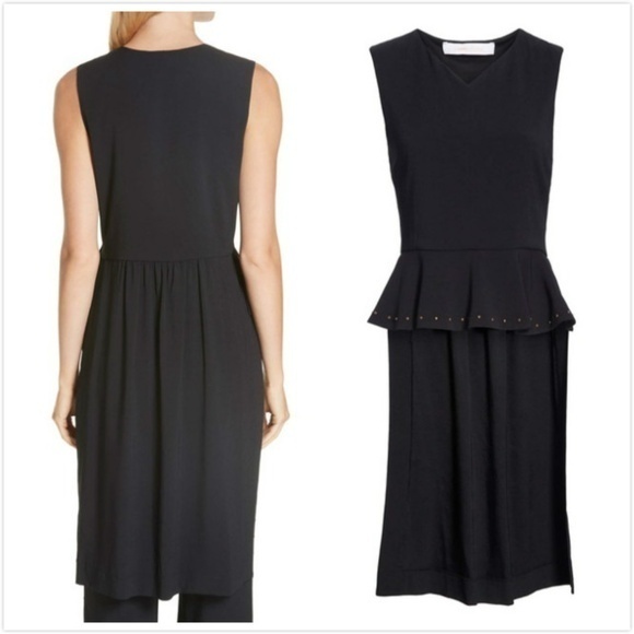 NEW See by Chloé Studded Peplum‎ High/Low Tank Sz40 - Picture 2 of 2